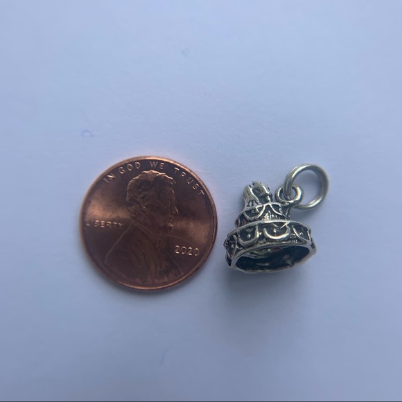 Sterling Silver Multilayered Birthday Cake - Picture 5 of 5